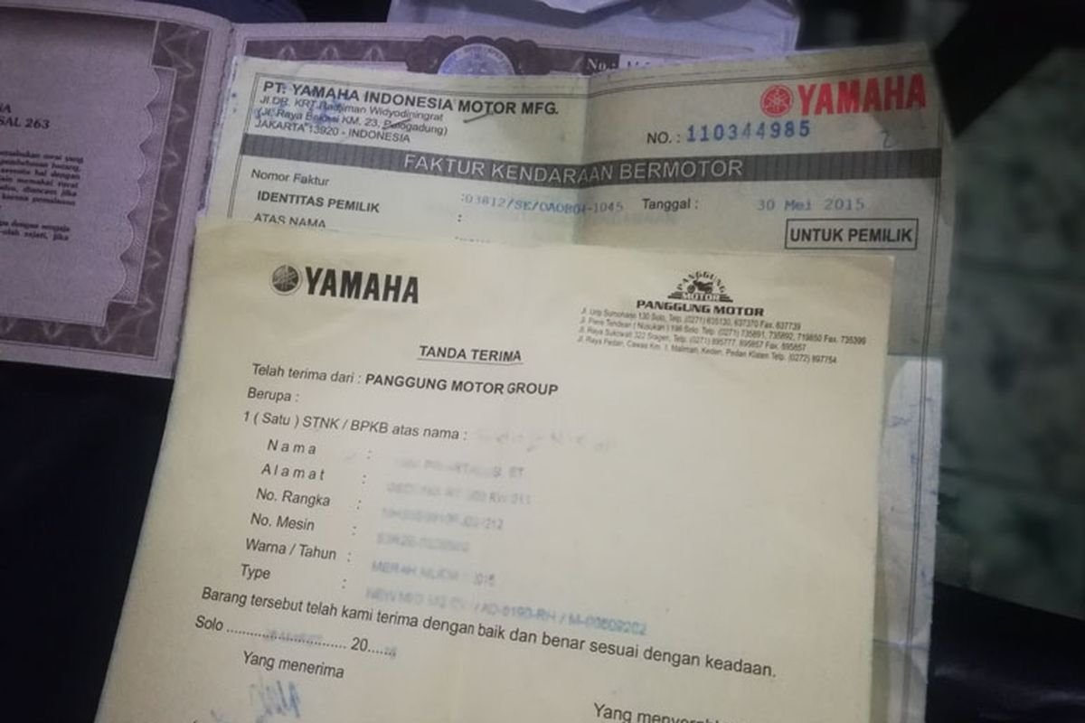 biaya mutasi dan balik nama motor