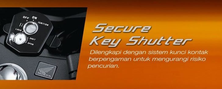 Sistem Secure Key Shutter cbr-150r