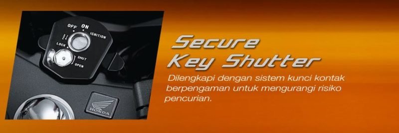 Sistem Secure Key Shutter cbr-150r