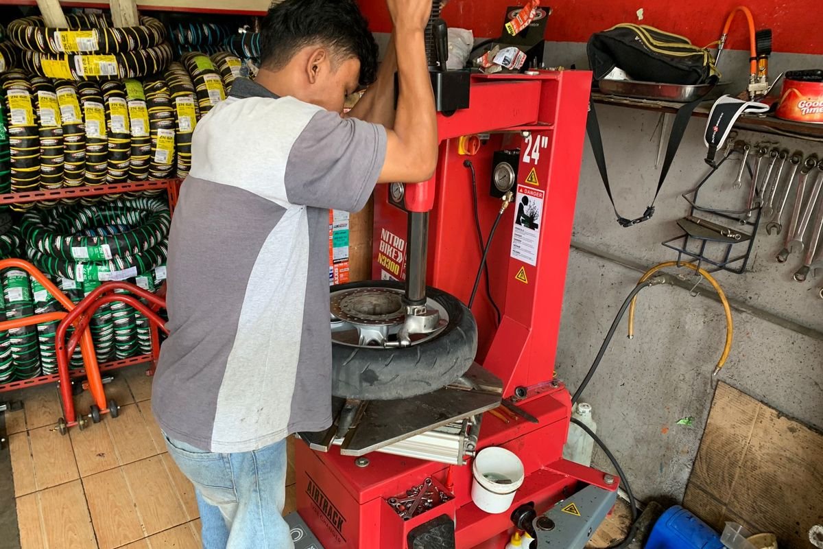 alat pres velg motor