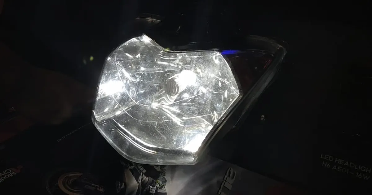 lampu depan led motor