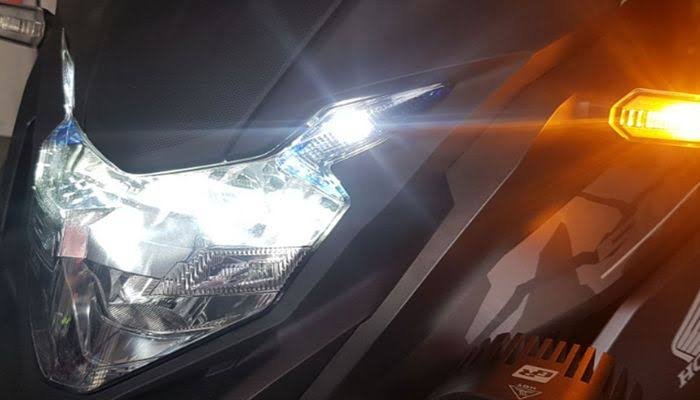 lampu depan led motor